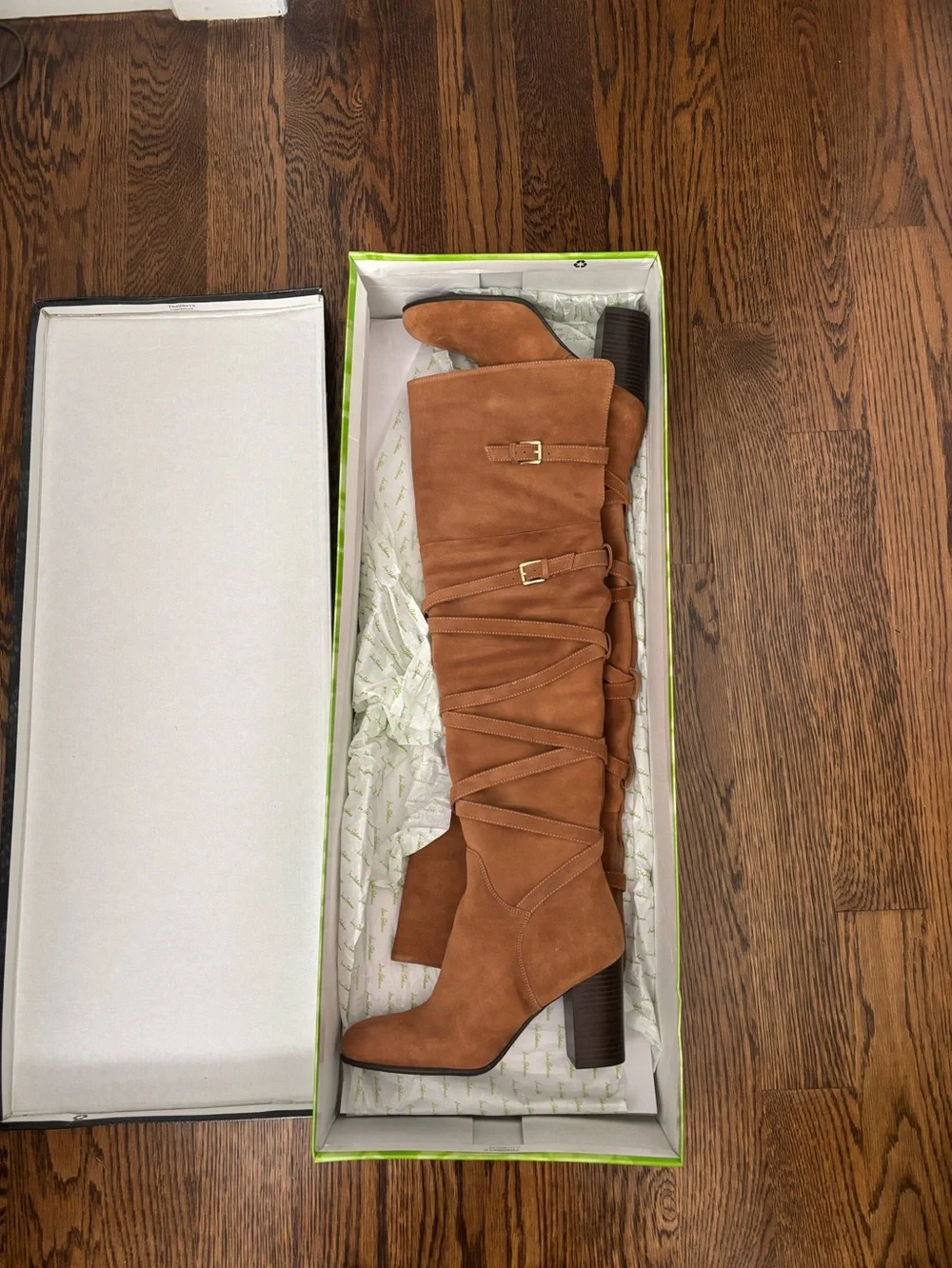 Sam Edelman Sable Over-the-Knee Boots in Camel Suede